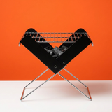 Mini BBQ Pliable Portable - Vue profil