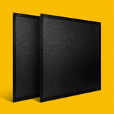 Tapis de Cuisson Barbecue - Vue 3/4 avant, fond jaune